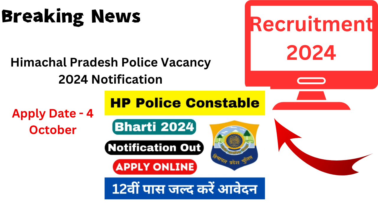 HP Police Constable Bharti Online Form 2024